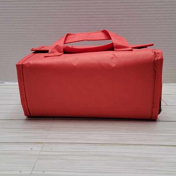 JM New York Red Roll Up Toiletry Cosmetic Bag W/Detachable Bags - Picture 4 of 13